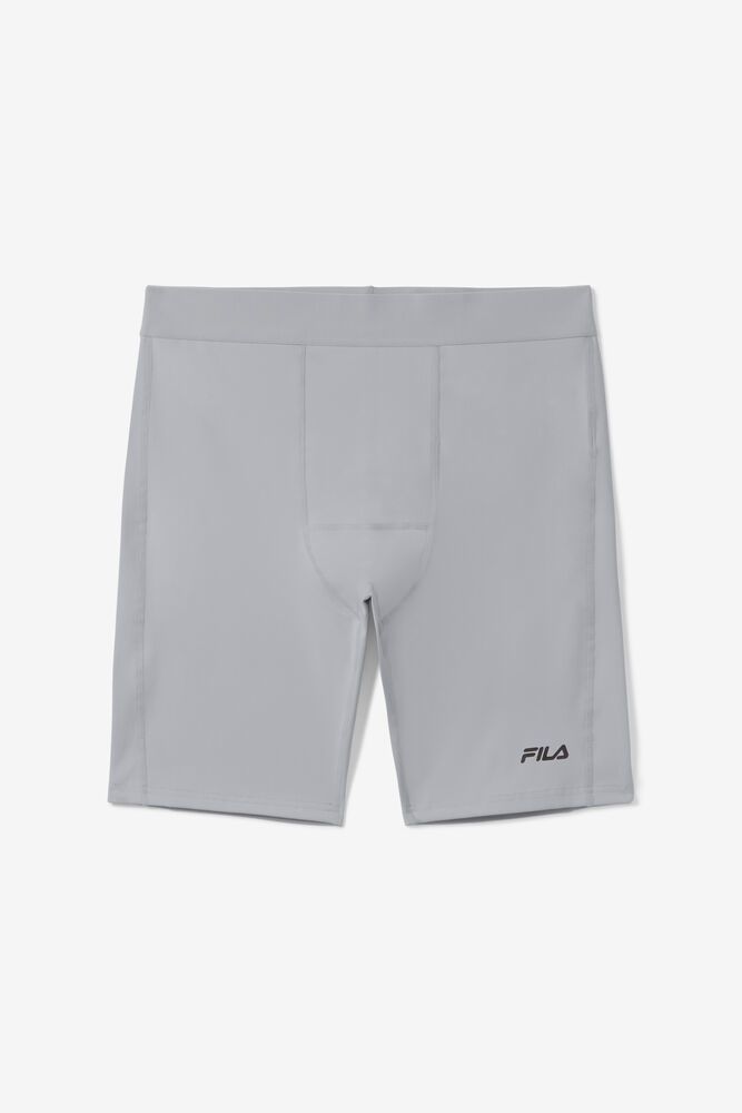 Fila Marathon Compression Shorts Grey - Mens - 31086NVZJ